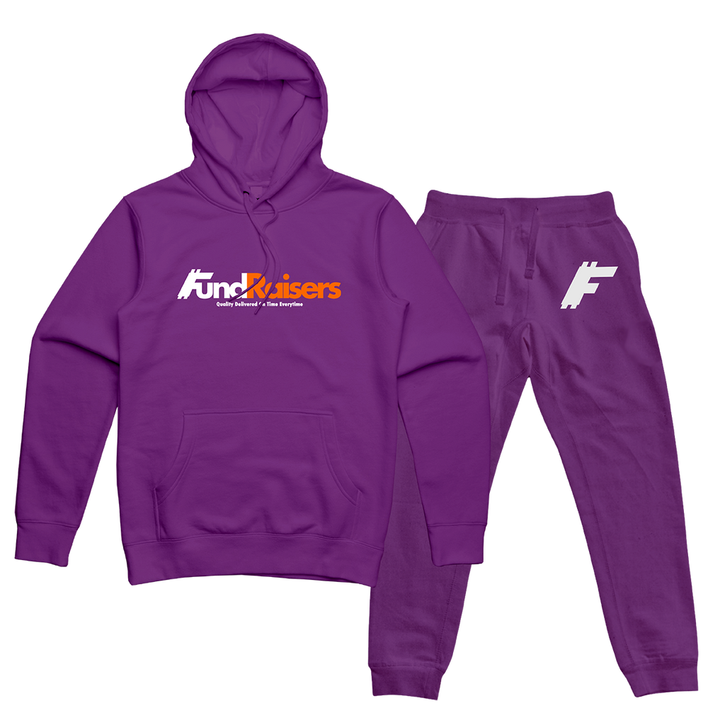 Purple 2025 jordan sweatsuit