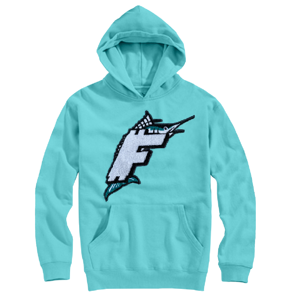 FUNDRAISER PATCH HOODY TEAL
